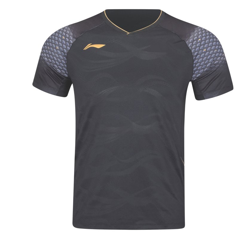 MENS Badminton T-shirt - Point Pro Black