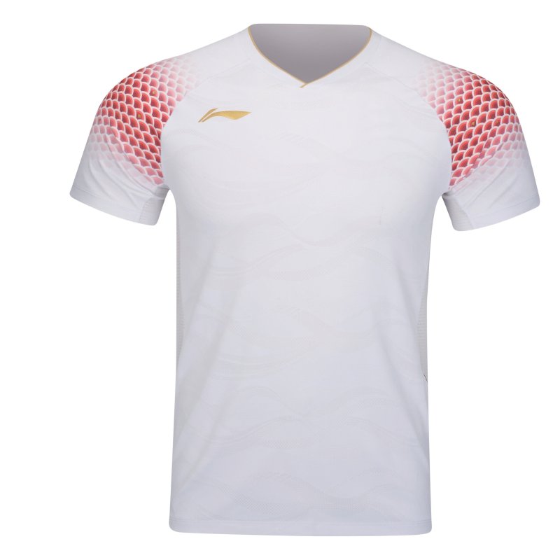 MENS Badminton T-shirt - Point Pro White