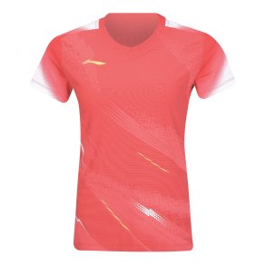 WOMENS Badminton T-shirt - Float Red