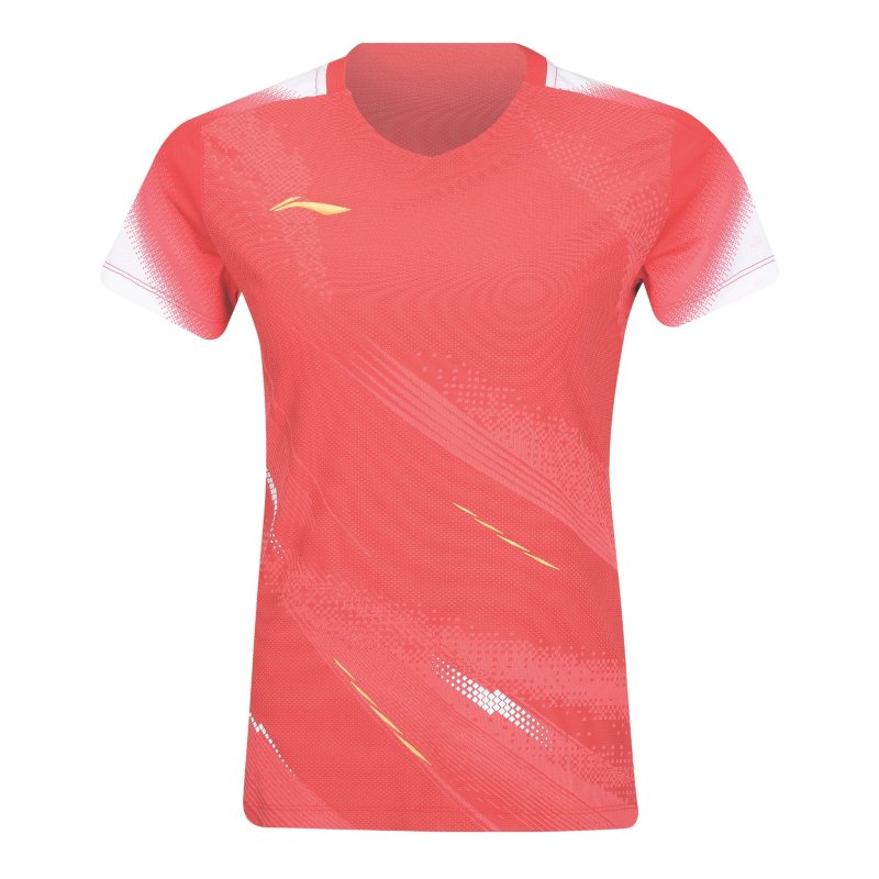 WOMENS Badminton T-shirt - Float Red