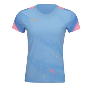 WOMENS Badminton T-shirt - Float Light Blue