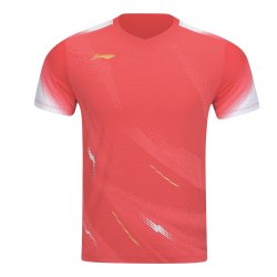 MENS Badminton T-shirt - Float Red