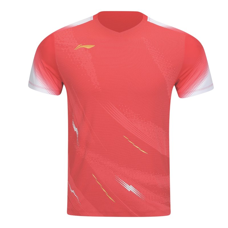 MENS Badminton T-shirt - Float Red