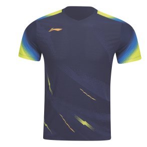 MENS Badminton T-shirt - Float Dark Blue