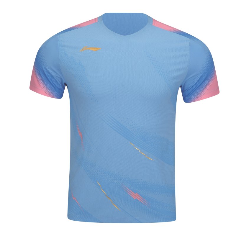 MENS Badminton T-shirt - Float Light Blue