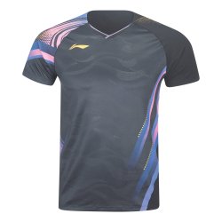 UNISEX Badminton T-shirt - Side Effect Black