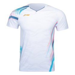 UNISEX Badminton T-shirt - Side Effect White