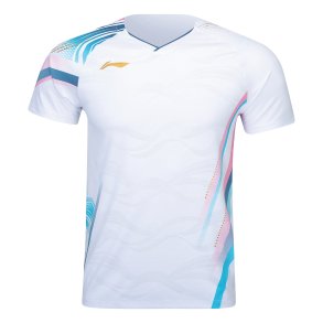 UNISEX Badminton T-shirt - Side Effect White