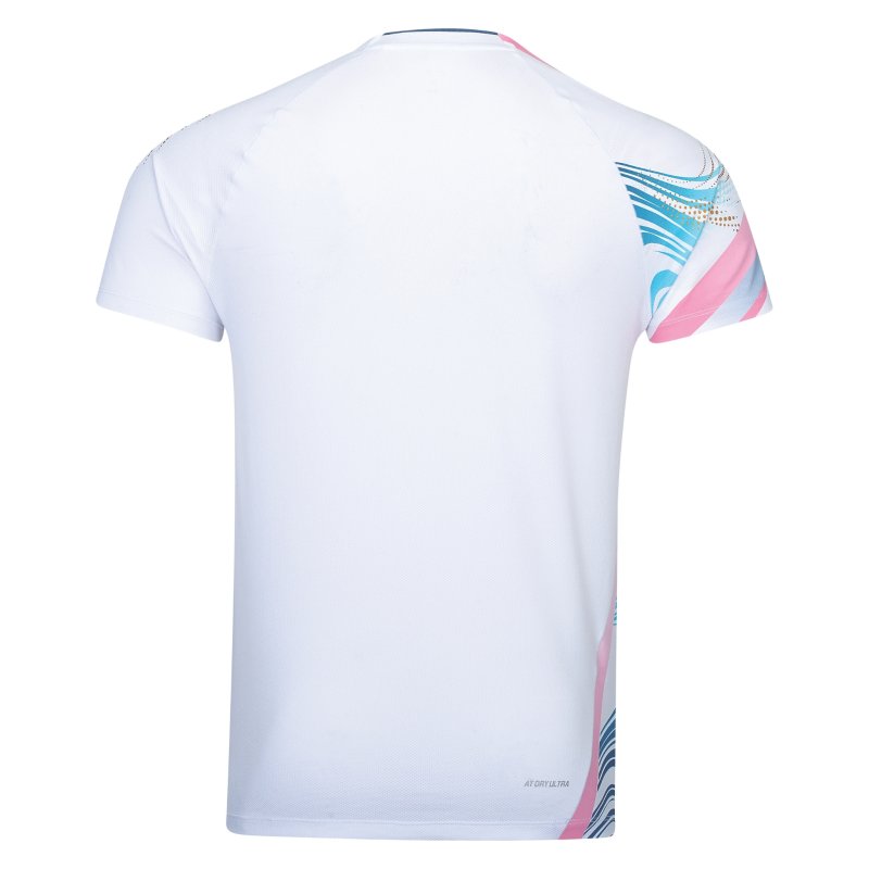 UNISEX Badminton T-shirt - Side Effect White