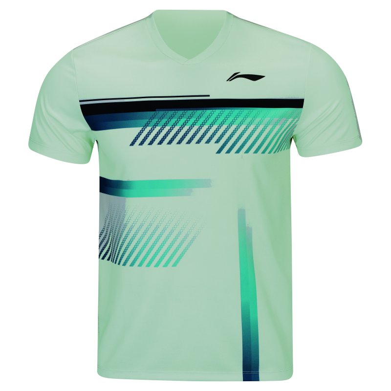 Badminton T-shirt - Stripe Green Unisex