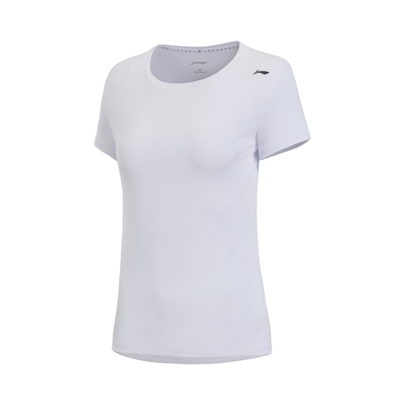 Badminton T-Shirt - WHITE Dame