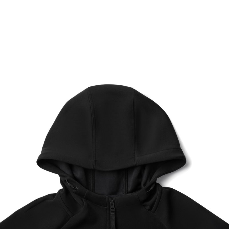 Hoodie - Casual Black Dame