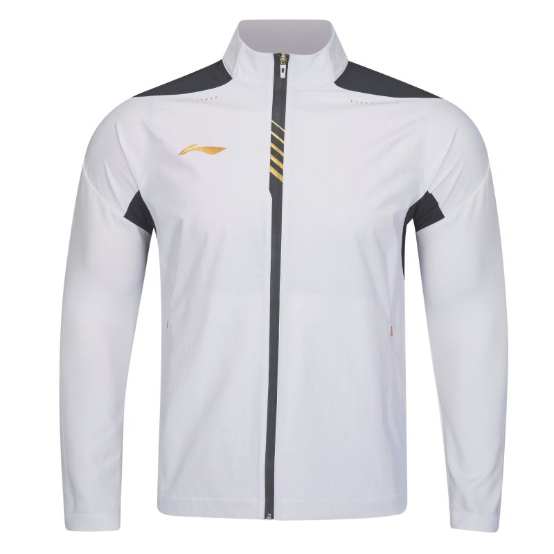 UNISEX Badminton Tracksuit Jacket - Go White