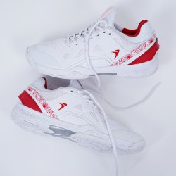 UNISEX Badmintonsko - Flypower HRUSANGKALI White/Red