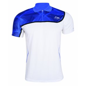 Badminton Polo - White & Blue Kids