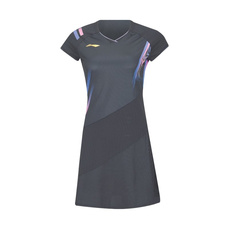 Badminton Dress - Side Effect Black