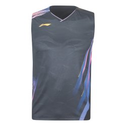 MEN'S Badminton Tank Top - Side Effect Black