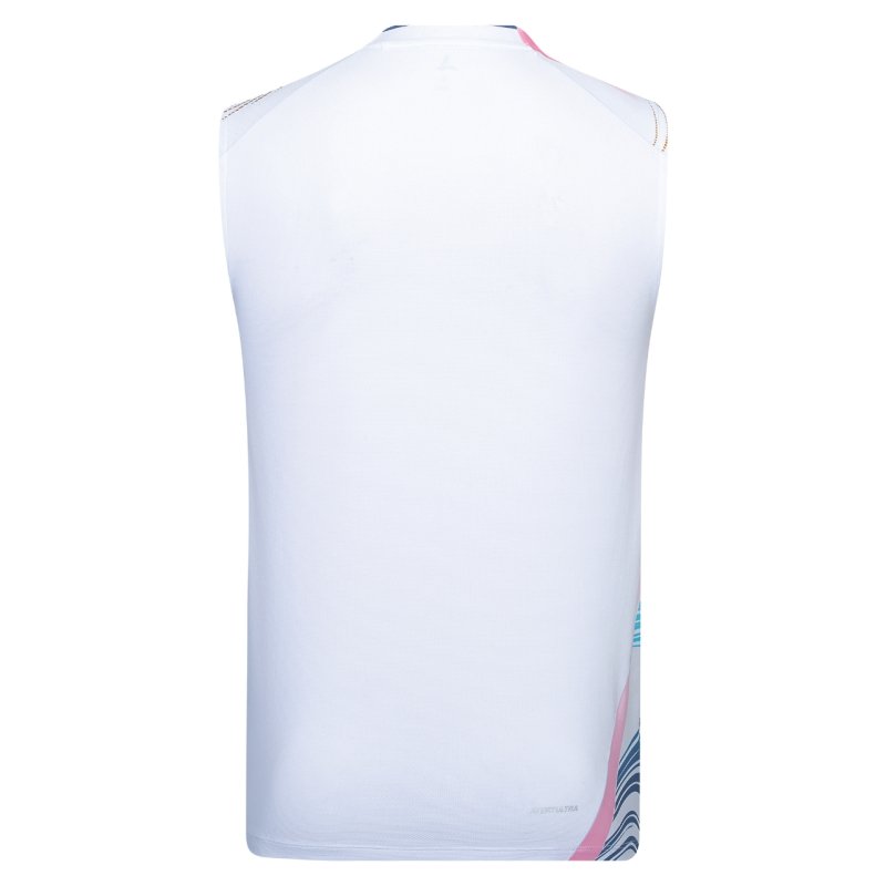 MEN'S Badminton Tank Top - Side Effect White