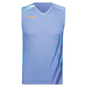 MEN'S Badminton Tank Top - Side Effect Light Blue