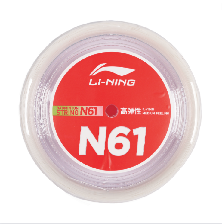 LI-NING N61 バドミントン　200メートルロールガット Badmintonstrings - N61 200m White - LI-NING - Li-Ning