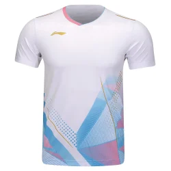 MEN'S Badminton T-shirt - Strong Game White